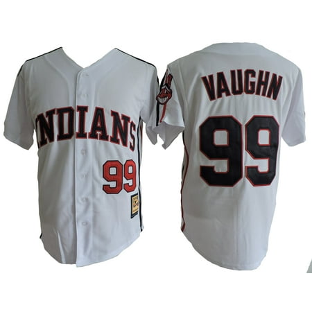 Rick Wild Thing Vaughn #99 Deluxe Embroidered Baseball Jersey - Mens 4XL