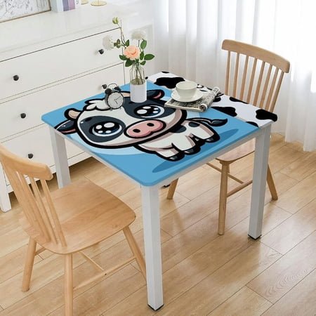 HAOXIT Tablecloth Print Tablecover Farm Animal Table Cloths for Boys Girls Supplies Theme Table Cover for White