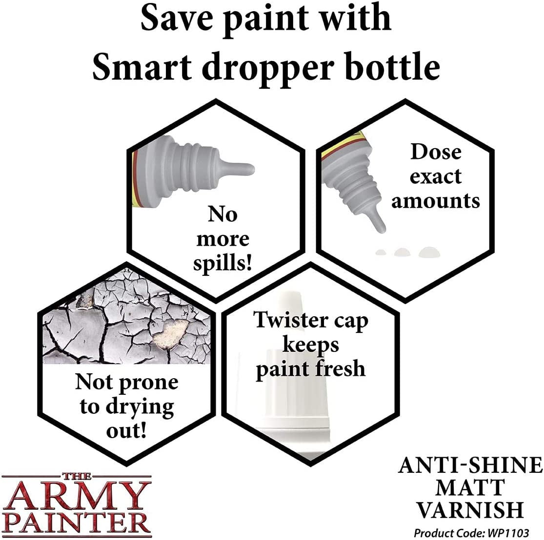 Army Painter - Peinture Spray - Sous Couche - Anti-Shine - Matt Varnish  (400ml)
