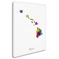 thumbnail image 3 of Trademark Fine Art "Hawaii Map" Canvas Art by Michael Tompsett, 3 of 4