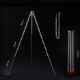 thumbnail image 2 of Outdoor Fire Pit Tripod Portable Length Adjustable for Campfire Camping, 2 of 6