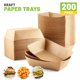 thumbnail image 3 of Food Trays ZORRITA, papel de 2 libras, 200 unidades, bandeja desechable para nachos, 3 of 7