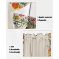 thumbnail image 5 of Swag Curtains, Spring Summer Flower Floral Sunflower Daisy Plant Beige Rod Pocket Kitchen Curtains Valances Tier Curtains Swag Valance Curtains for Bedroom Living Room 36" x 45", 2 Panels, 5 of 6