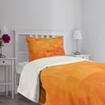 thumbnail image 5 of Ambesonne Burnt Orange Quilted Bedspread Set 2 Pcs, Shapes and Patterns, Twin Size, Burnt Orange, 5 of 6