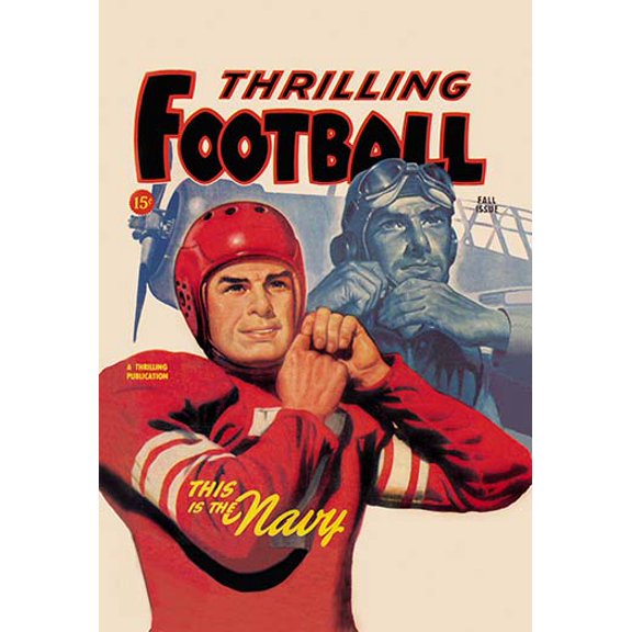 Thrilling Football Fine art canvas print (20" x 30")