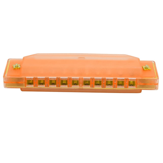 Cadeau Harmonica, Haute Qualité Durable 10 Trous Harmonica Translucides Tons Design Futuriste