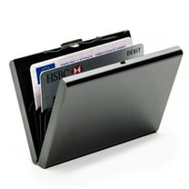 Credit Card Holder Protector Stainless Steel Credit Card Wallet Slim RFID Metal Credit Card Case for Women or Men