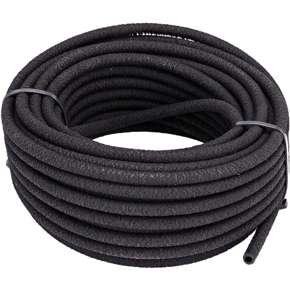 Manguera de remojo para lluvia, 0,6 cm x 15 m, color negro