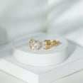 thumbnail image 5 of Rosec Jewels Lab Grown Diamond Stud Earrings for Women - Solitaire Earrings - 8 mm - EF-VS Quality, 14K Yellow Gold, 5 of 8
