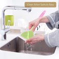 thumbnail image 4 of Non-Stick Silicone Spatula - Heat-Resistant Wide Omelette & Pizza Turner (Pink & Green), 4 of 5