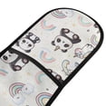 thumbnail image 2 of Dailycode Double Sided Oven Mitt with Loop Heat Resistant Kitchen Long Potholders 7" x 35" Cute Panda and Unicorn, 2 of 6
