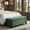 Green, variant on Sailvan 51" Upholstered Storage Ottoman Bench Boucle Entryway Bench with Wood Legs,End of Bed Seating for Bedroom,300lbs Cap White
