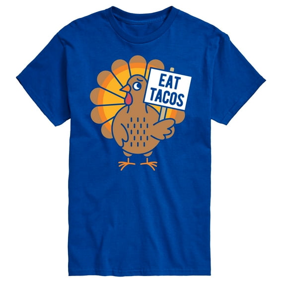 Instant Message - Eat Tacos Turkey - Men's Short Sleeve Graphic T-Shirt