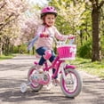 thumbnail image 2 of Gymax Vélo pour Enfants 12 Pieds' avec Roues Stabilisatrices, Freins à Rétropédalage à Main, Selle et Guidon Ajustables, 2 of 10