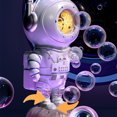 thumbnail image 3 of Bubble Astronaut Bubble Machine 360 Rotating Spaceman USB Rechargeable Bubble Blower Toys, 3 of 8