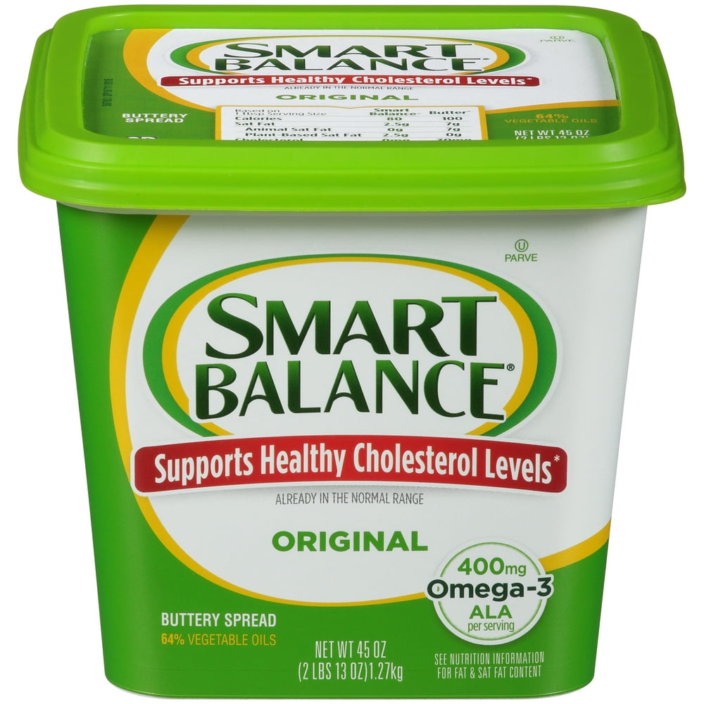 Smart Balance Original Buttery Spread, Gluten Free, 45 oz. - Walmart ...