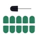 thumbnail image 1 of Bandas para lijar uñas, manicura y pulido profesional verde 12, 1 of 9