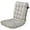 Gray, variant on Ozmmyan Breathable Cotton Deep Seating Cushions with Print Indoor/Outdoor Rocking Chair Cushions with Corded 13in * 32.3in Striped