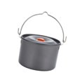 thumbnail image 4 of Olla para acampar, olla colgante para exteriores, olla para sopa, olla portátil para cocinar leña, olla para acampar Naranja, 4 of 9
