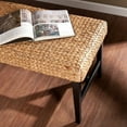 thumbnail image 2 of SEI Furniture Water Hyacinth Bench in Black and Natural, 2 of 5
