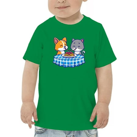 

Corgi N Kitten Eating Spaguetti T-Shirt Toddler -Image by Shutterstock 3 Toddler