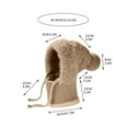 thumbnail image 2 of RKSTN Knitted Hat, Bib, One-Piece Pullover, Khaki, 2 of 8