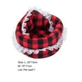 thumbnail image 7 of Dengjunhu Hamster Bed Lace Edge Plaid Design Warm Christmas Hamster House Cute Pet Sofa for Winter, 7 of 7