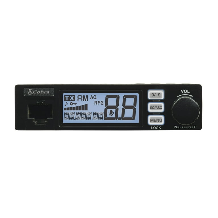 Cobra Ultra-Compact Full Featured CB Radio, 40-Channel Fixed-Mount