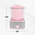 thumbnail image 3 of Nostalgia Electric Ice Cream Maker with 2-Qt Double Insulated Gel Canister & Stainless Steel Base - Makes Sorbet, Soft Serve, and Frozen Yogurt - Pink, 3 of 8