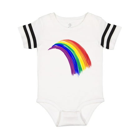 

Inktastic Pride Rainbow Painted in Watercolors Gift Baby Boy or Baby Girl Bodysuit