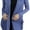 Denim Blue, variant on ToBeInStyle Women's Long Sleeve Open Front Lightweight Cardigan
