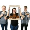 Big Dot of Happiness Party 'Til You're Pooped - Poop Emoji Party Selfie Photo Booth Picture Frame & Props - Printed on Sturdy Material