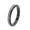 Black, variant on Women's Stainless Steel Anxiety Rotatable Stacking Rings Inlay Zirconia Wedding Band Rainbow Size 8
