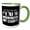 Green/White, variant on 3drose, Ive Told You Once Ive Told You a Million Times Dont Exaggerate, 11oz Two-tone Black Mug