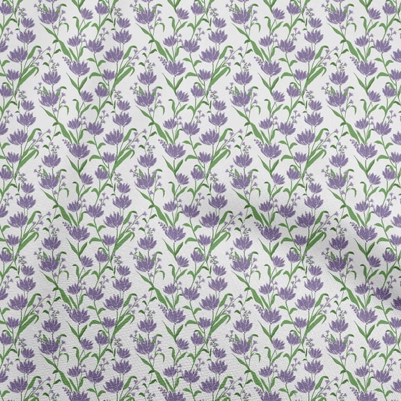 oneOone Polyester Spandex Purple Fabric Floral Quilting Supplies Print Sewing Fabric By The Yard 56 Inch Wide