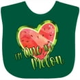 thumbnail image 3 of Inktastic I'm One in a Melon Watermelon Heart Boys or Girls Baby Bib, 3 of 4