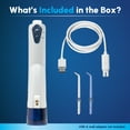 thumbnail image 5 of Waterpik Cordless Portable Water Flosser with 2 Tips, ADA Accepted, White and Blue, 5 of 14