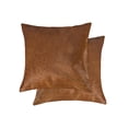 thumbnail image 1 of Natural Torino Geneva Neutral Cowhide Pillow | 2-Pack | 18"x18", 1 of 1