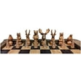thumbnail image 3 of De Leon Collections FOREST CROWD Woodland Cabin Chess Set, 32 Pieces, 3 of 10