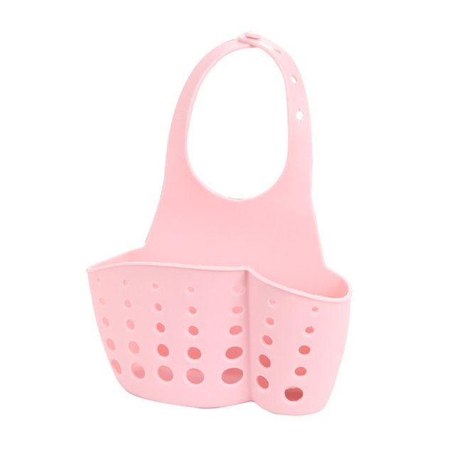 yingyy Hanging Drain Bag Basket Bath Sponge basket Storage Gadget Tools Sink Holder Plastic