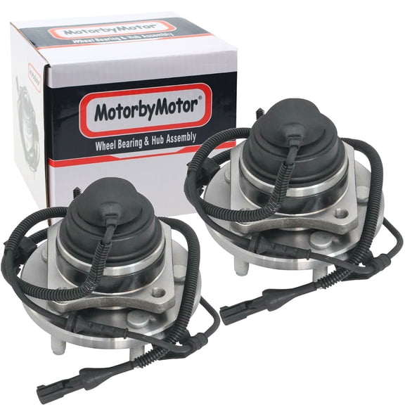 (2WD) Front Wheel Bearing Hub Assembly Fit 2005-2011 Ford Crown Victoria, 2005-2011 Mercury Grand Marquis, 2005-2011 Lincoln Town Car Hub Bearing(2 Pack) w/ABS, 5 Lugs RWD, Replace 513230