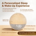 thumbnail image 5 of Sunrise Alarm Clock with sunrise simulation, sunrise alarm clock with sound machine, gentle alarm clock with light for bedrooms, sound machine for sleep, white noise alarm clock for heavy sleepers, 5 of 8