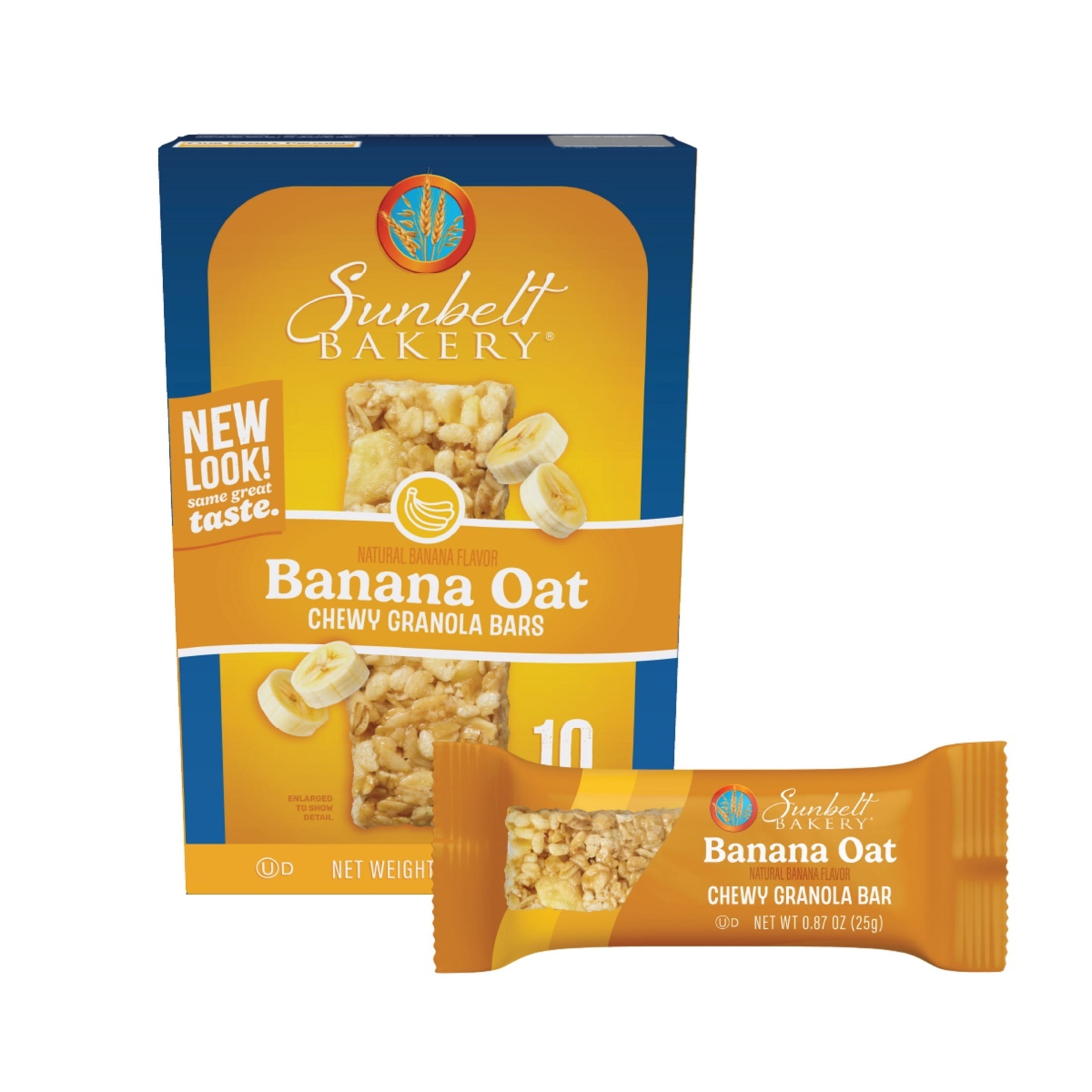(4 pack) Chewy Granola Bars, Sunbelt Bakery Family Pack Banana Oat