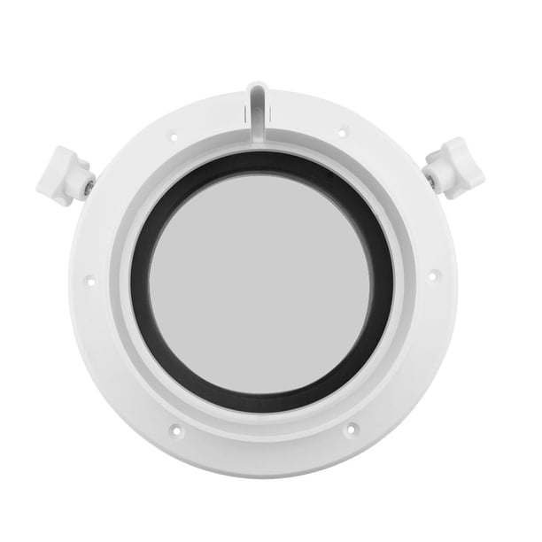 Bote redondo Portero de puerto KAYAK Holón anti-óxido de 4 mm de vidrio templado de goma de goma sellada a prueba de fugas para fugas. Accesorios de hardware blanco sidaley VI001866-02B