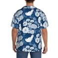 thumbnail image 5 of Wukai Rose Flowers Men's Casual Short-Sleeve Button Down Shirt - Lightweight Summer Dress Shirt for Daily Wear-, 5 of 7