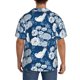 thumbnail image 3 of Balery Rose Flowers Camisa Casual de Manga Corta con Botones para Hombre, Texturizada, Estilo Cubano, para Playa, Verano-4X-Large, 3 of 5