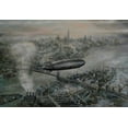 thumbnail image 2 of Gipe, L. 14x11 White Modern Wood Framed Museum Art Print Titled - Zeppelin, 2 of 4