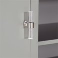 thumbnail image 4 of Home Fare Smooth Modern 2 Door TV Console in Grey, 4 of 9