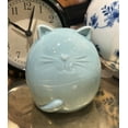 thumbnail image 5 of Porcelain Mini Cat Figurine - Blue Cat Statue Sculpture Home Decor Accents Collectible Animal Cat Kitty Figurine for Living Room, Bedroom Table Shelves Gifts for Cat Lovers, Wedding, Housewarming, 5 of 5