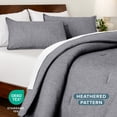 thumbnail image 3 of Bare Home Down Alternative Comforter Set - 3-Pieces - All Seasons - Queen, Heather Charcoal, 3 of 7